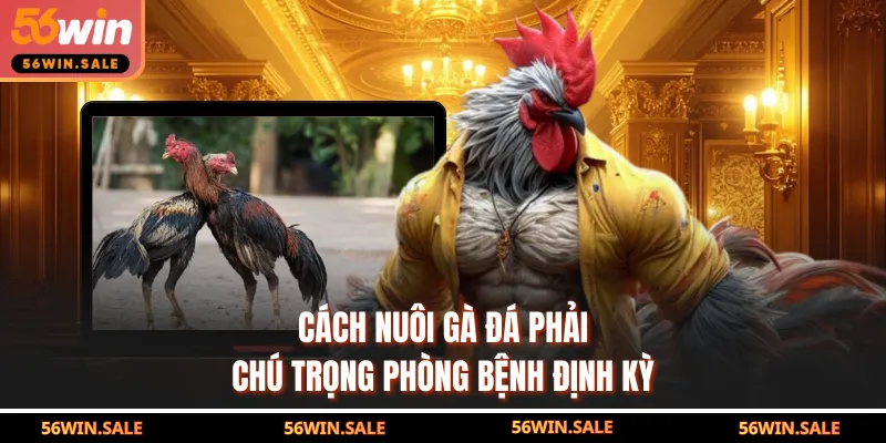 Cách nuôi gà đá phải chú trọng phòng bệnh định kỳ